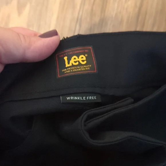 Lee Black Wrinkle-Free Pants - Picture 3 of 6